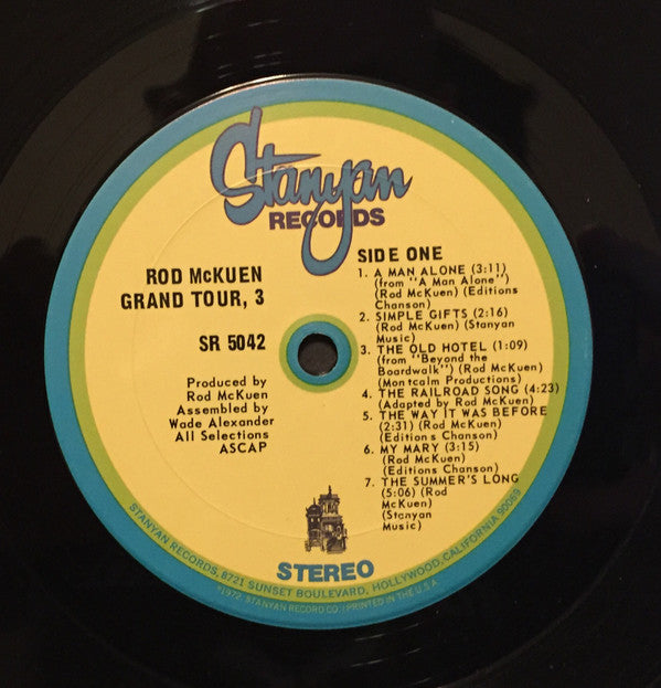 Rod McKuen : Grand Tour Vol. 3 (LP, Album)