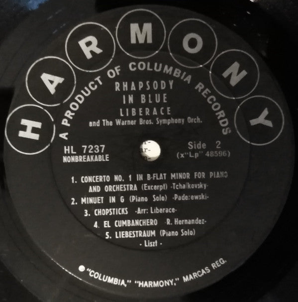 Liberace : Liberace Plays Rhapsody In Blue And Other Favorites (LP, Comp)
