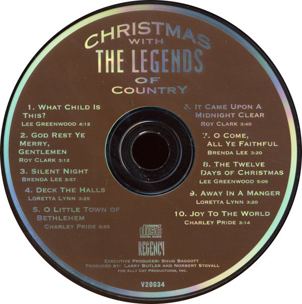 Various : Christmas With The Legends Of Country (CD, Comp)