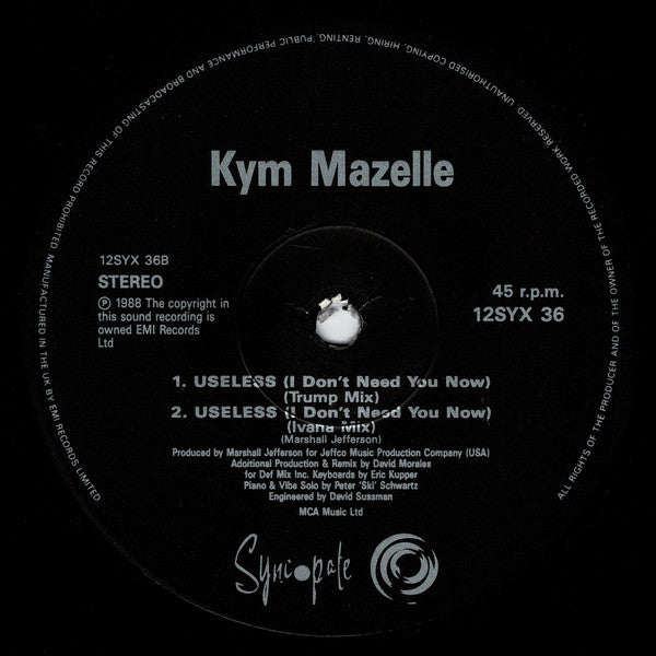 Kym Mazelle : Useless (The Remix) (12")