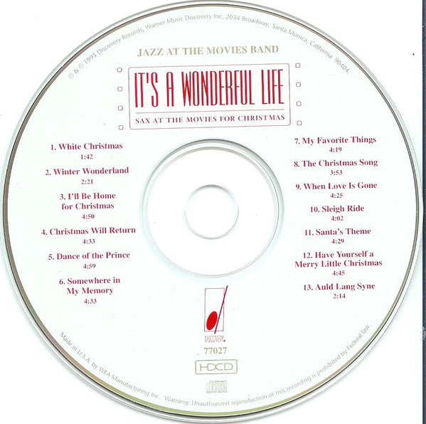 Jazz At The Movies Band : It's A Wonderful Life (HDCD, Album)