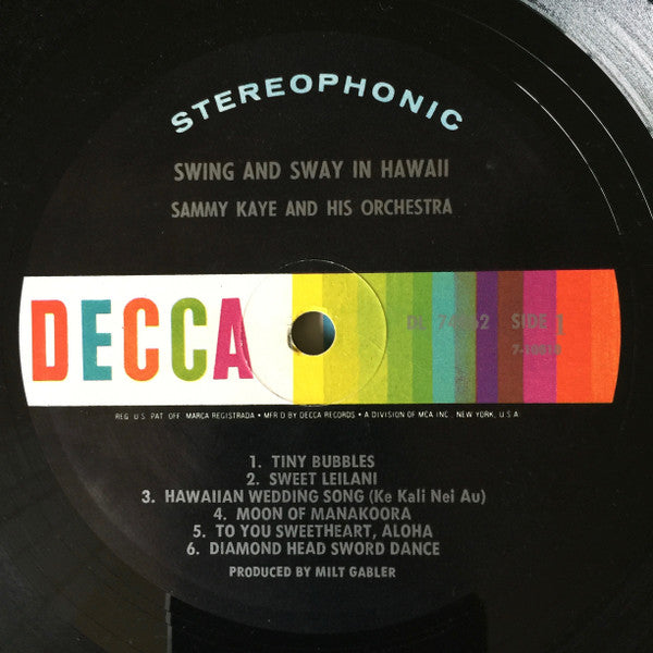Sammy Kaye And His Orchestra : Swing And Sway In Hawaii (LP, Album)