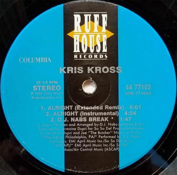 Kris Kross : Alright (12", Single)