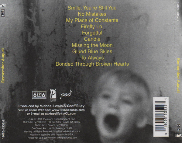 Remember August : Remember August (CD, Album)