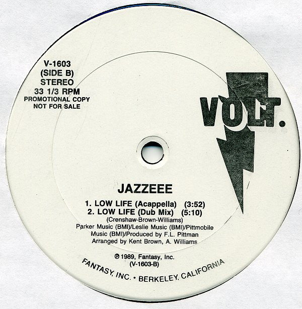 Jazzeee : Low Life (12", Promo)
