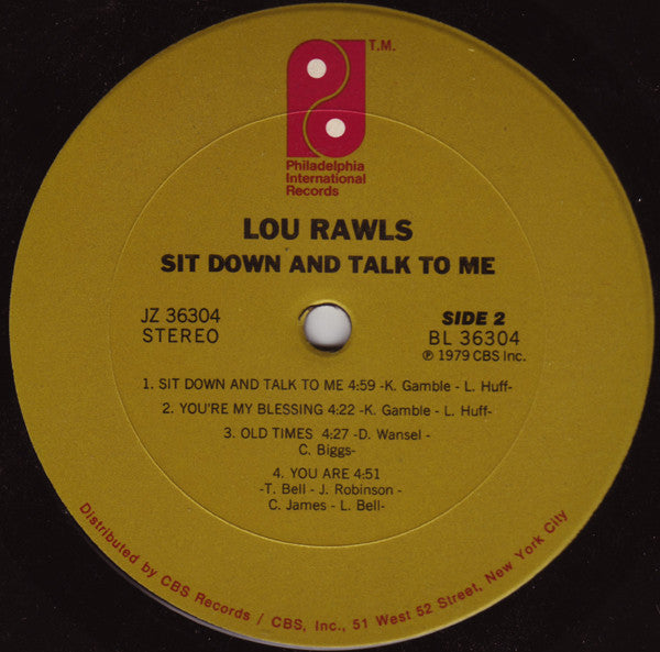Lou Rawls : Sit Down And Talk To Me (LP, Album)