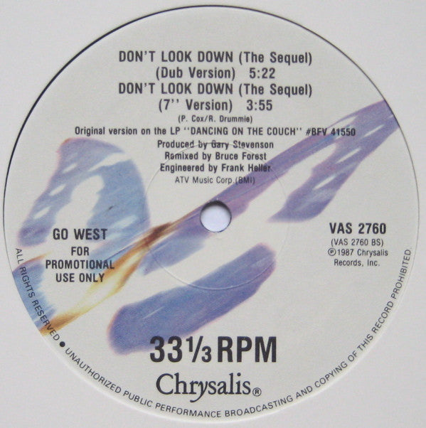 Go West : Don't Look Down (The Sequel) (12", Promo)