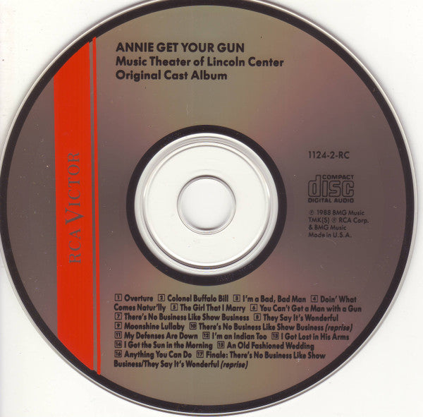 Ethel Merman Also Starring Bruce Yarnell, Benay Venuta And Jerry Orbach : Annie Get Your Gun (CD, Album, RE, RM)