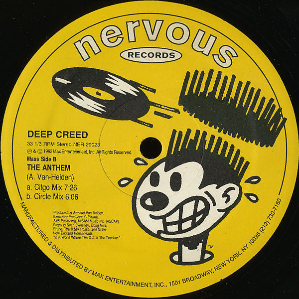 Deep Creed : Stay On My Mind / The Anthem (12")
