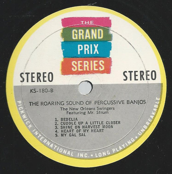 New Orleans Swingers Featuring Mr. Strum : The Roaring Sound Of Percussive Banjos (LP, Album)