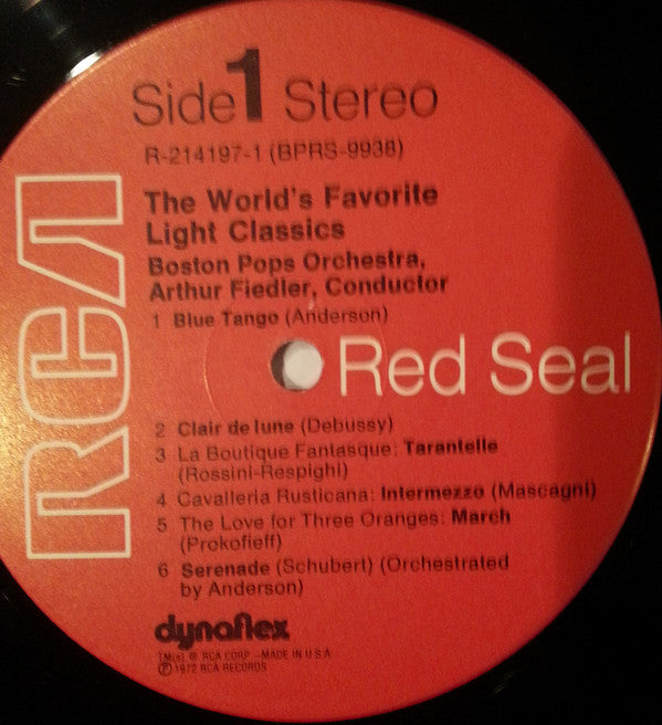 Arthur Fiedler, The Boston Pops Orchestra : The World's Favorite Light Classics (2xLP, Comp, Ind)