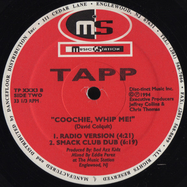 Tapp : Coochie, Whip Me! (12")
