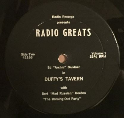 Amos 'N Andy, Ed Gardner : Radio Greats Vol. 1 (12", Album)