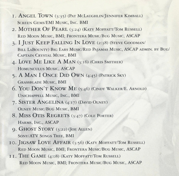 Katy Moffatt : Angel Town (CD, Album)