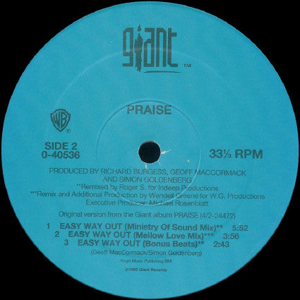 Praise : Easy Way Out (12")