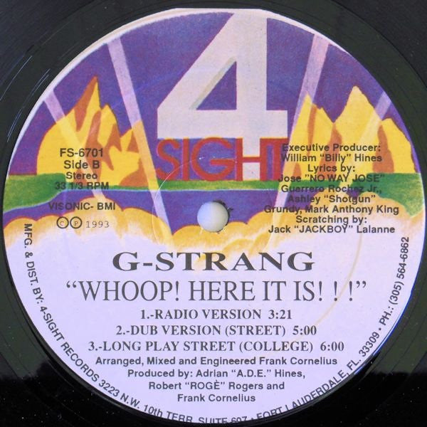 G-Strang : Whoop! Here It Is!!! (12")