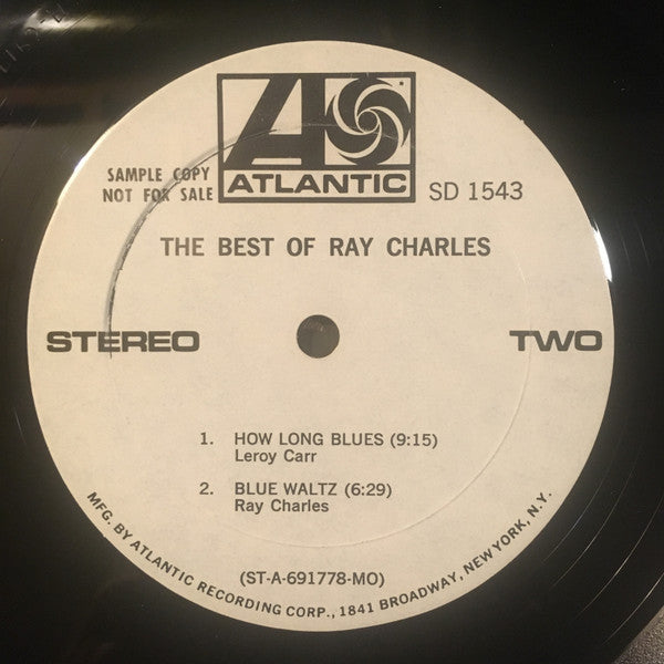 Ray Charles : The Best Of Ray Charles (LP, Comp, Promo, Mon)