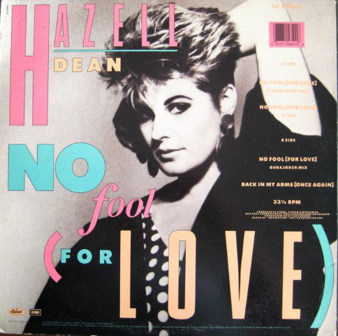 Hazell Dean : No Fool (For Love) (12", Maxi, RE)