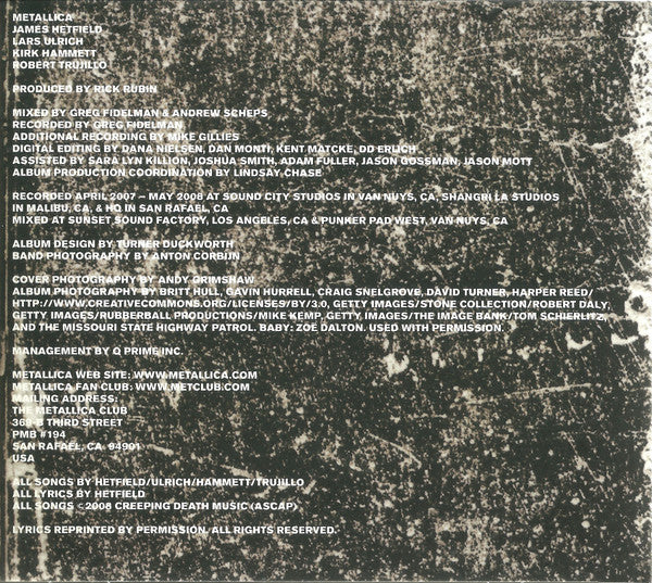 Metallica : Death Magnetic (CD, Album, Cut)