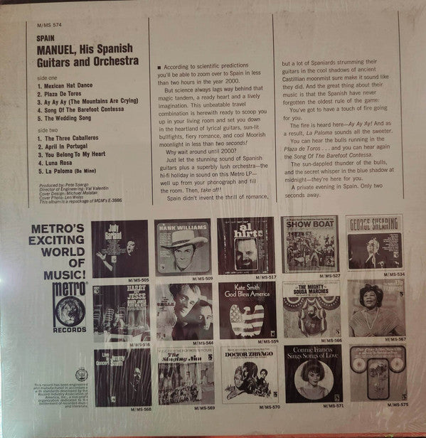 Manuel, His Spanish Guitars & Orchestra : Spain (LP, Album)