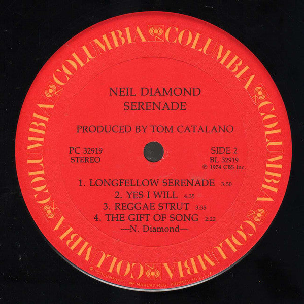 Neil Diamond : Serenade (LP, Album, RE)