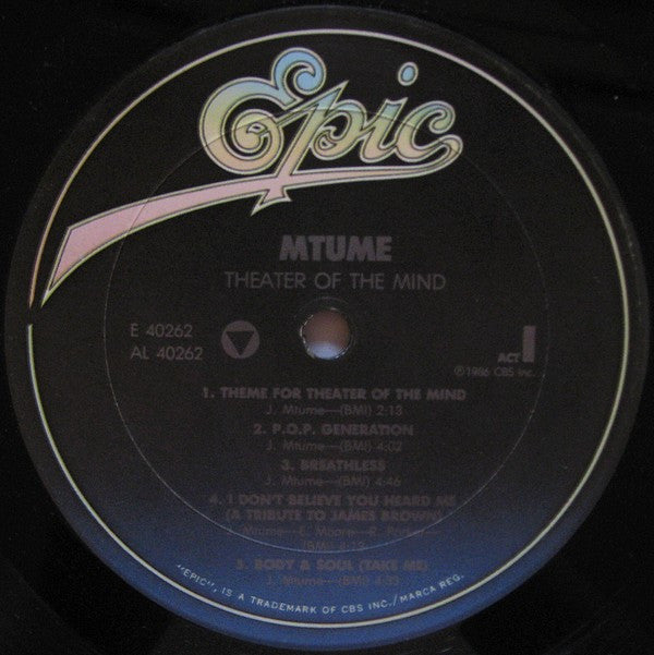 Mtume : Theater Of The Mind (LP, Album)