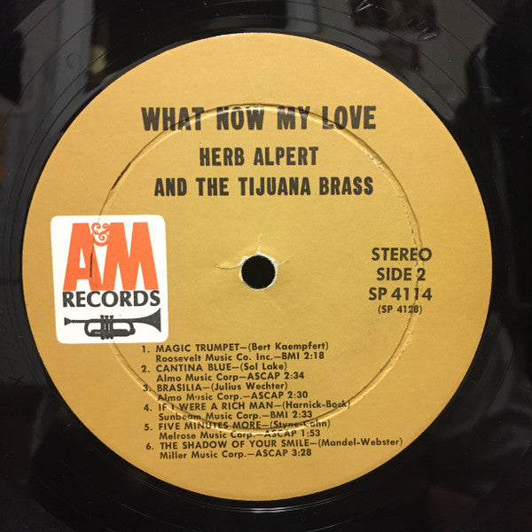 Herb Alpert & The Tijuana Brass : What Now My Love (LP, Album)