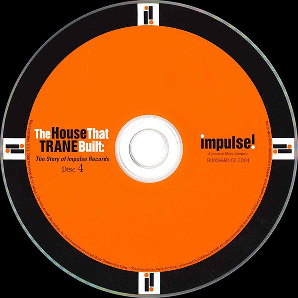 Various : The House That Trane Built: The Story Of Impulse Records (4xCD, Comp)