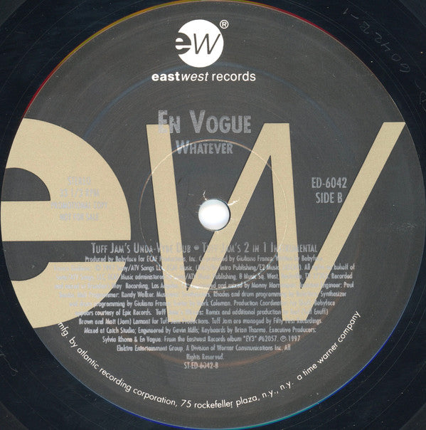 En Vogue : Whatever (The Dance Remixes) (12", Promo)
