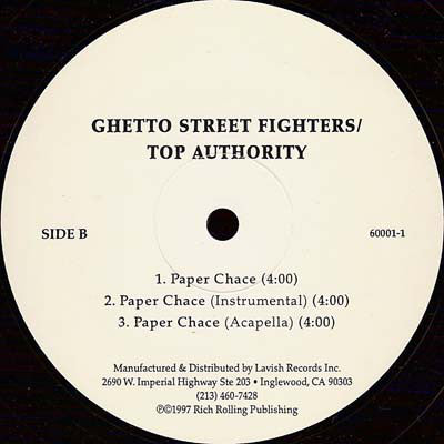 Ghetto Street Fighters : Something Special / Paper Chase (12")