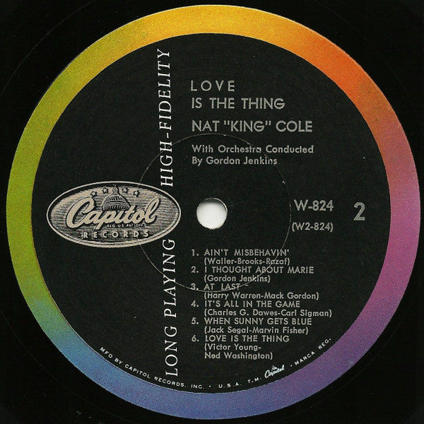 Nat King Cole : Love Is The Thing (LP, Album, Mono)