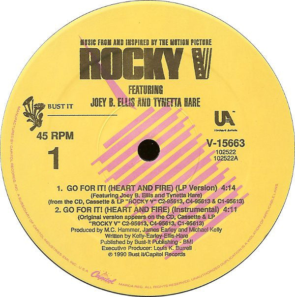 Joey B. Ellis And Tynetta Hare : Go For It! (Heart And Fire) (12", Single)