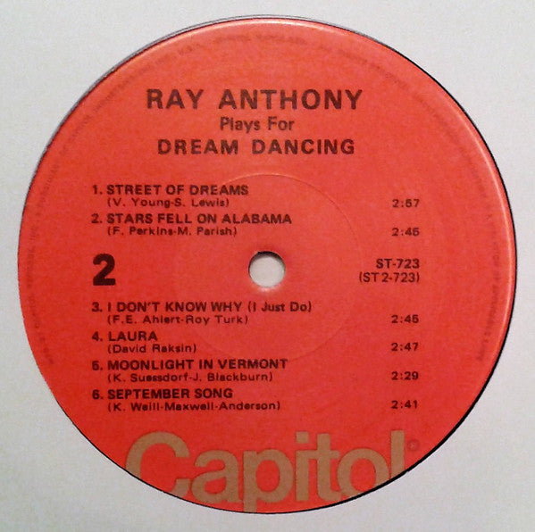 Ray Anthony : Plays For Dream Dancing (LP)
