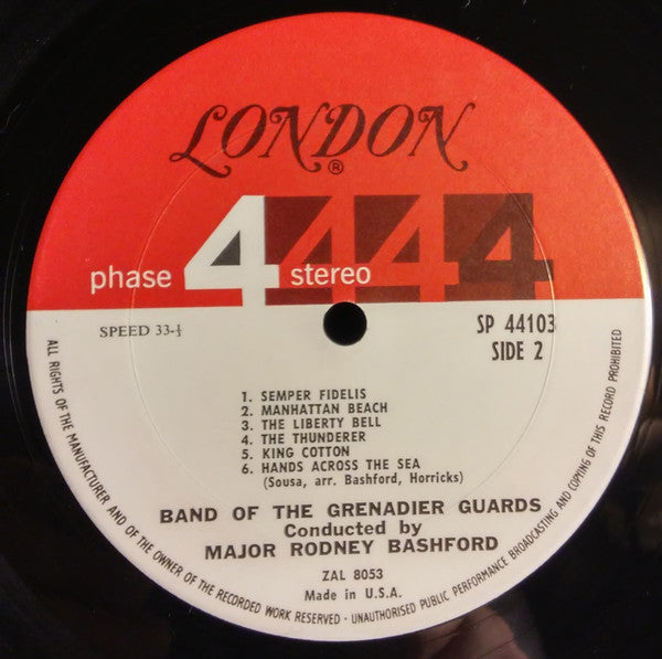 The Band Of The Grenadier Guards : Sousa Marches (LP, Album, Gat)