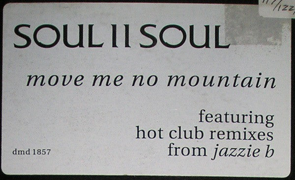 Soul II Soul : Move Me No Mountain (12", Promo)