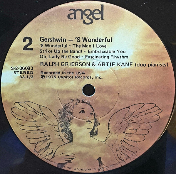 Ralph Grierson & Artie Kane : Gershwin - 'S Wonderful (LP, Album)