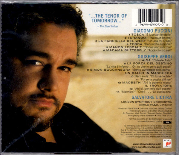 Salvatore Licitra : The Debut (CD, Album)