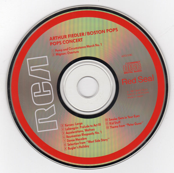 Arthur Fiedler, The Boston Pops Orchestra : Pops Concert (CD, Album, RE)