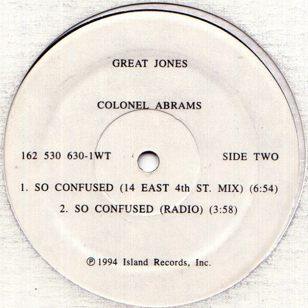 Colonel Abrams : So Confused (12", TP)