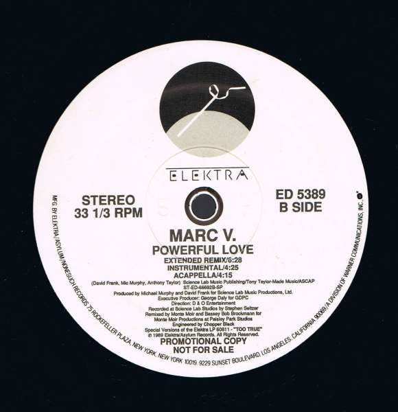 Marc V. : Powerful Love (12", Promo)
