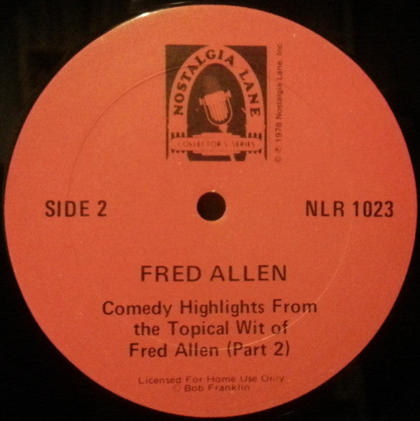 Fred Allen (2) : The World Of Fred Allen (LP, Album)