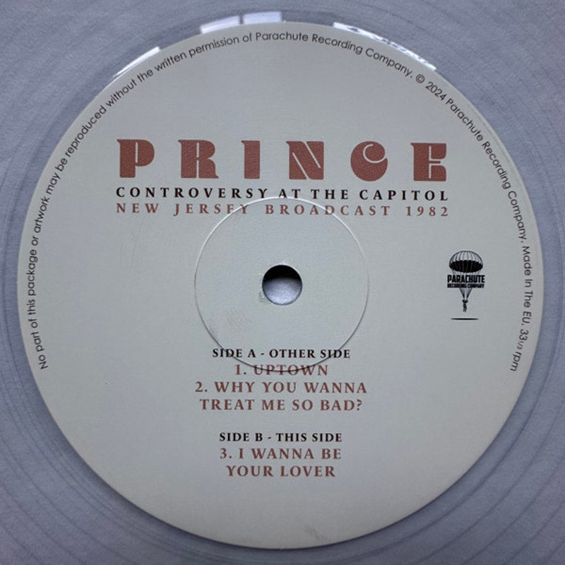 Prince – Controversy At The Capitol (New Jersey Broadcast 1982) (2xLP, Unofficial, Clear)
