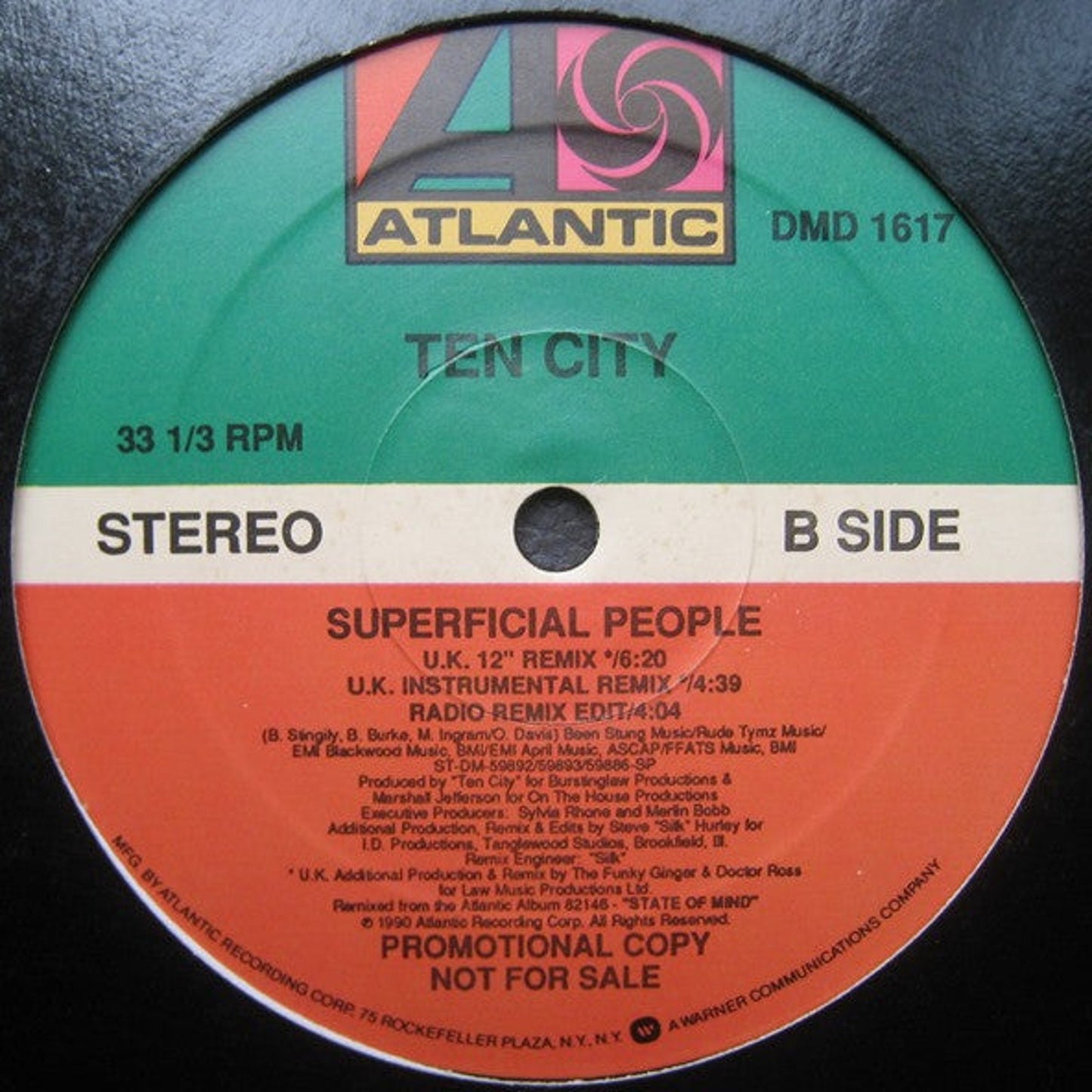 Ten City - Superficial People (12", Promo)