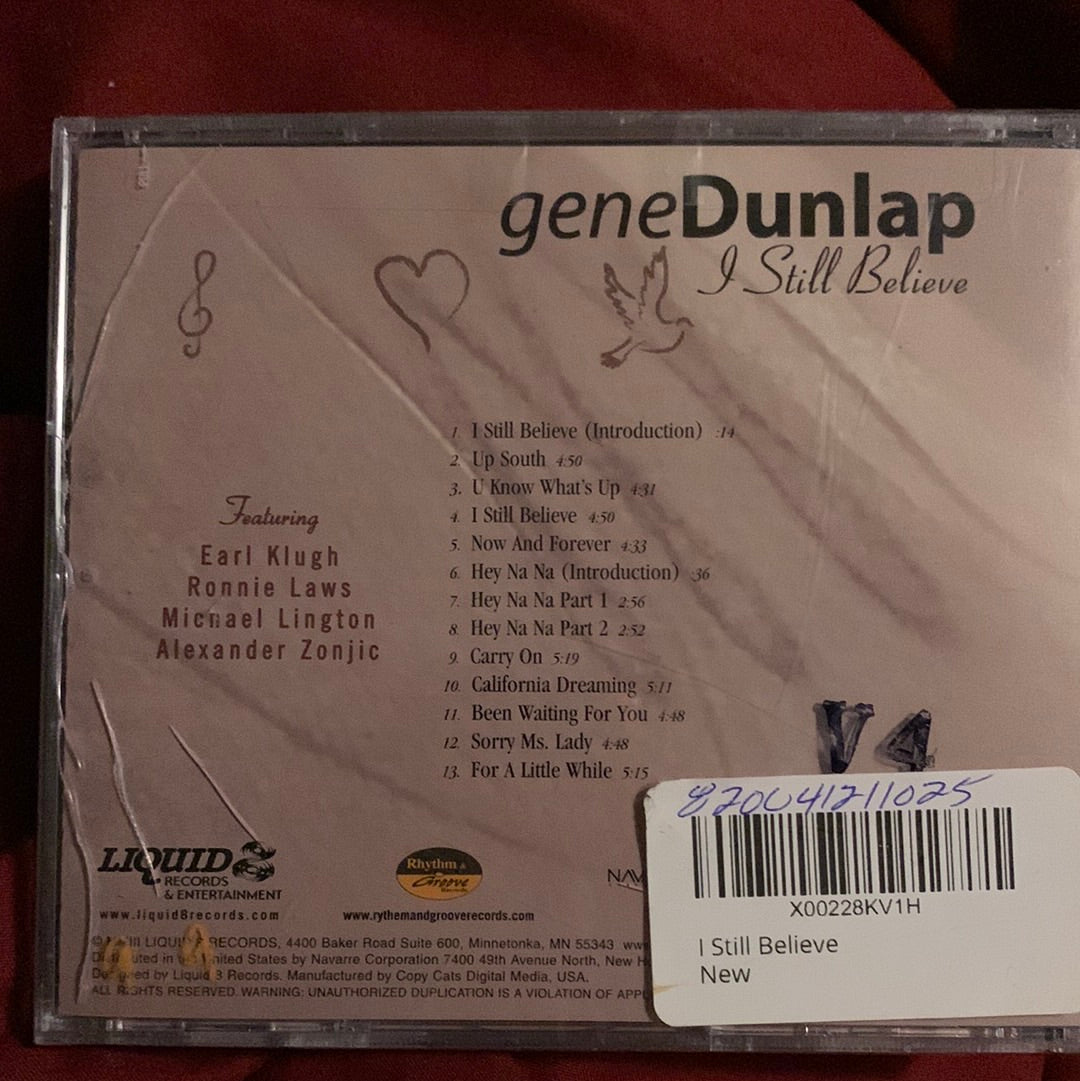 Gene Dunlap - I Still Believe [CD] {New}