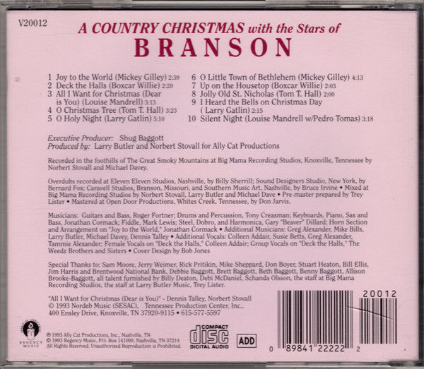 Various : A Country Christmas With The Stars Of Branson (CD, Album)