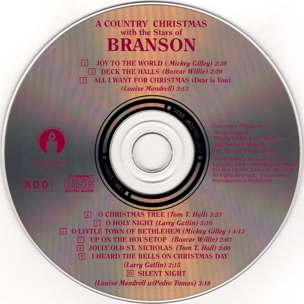 Various : A Country Christmas With The Stars Of Branson (CD, Album)