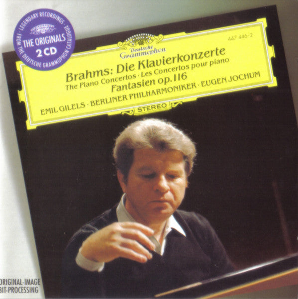 Johannes Brahms - Emil Gilels, Berliner Philharmoniker, Eugen Jochum : Die Klavierkonzerte = The Piano Concertos = Les Concertos Pour Piano / Fantasien Op. 116 (2xCD, Comp, Club, RE, RM)