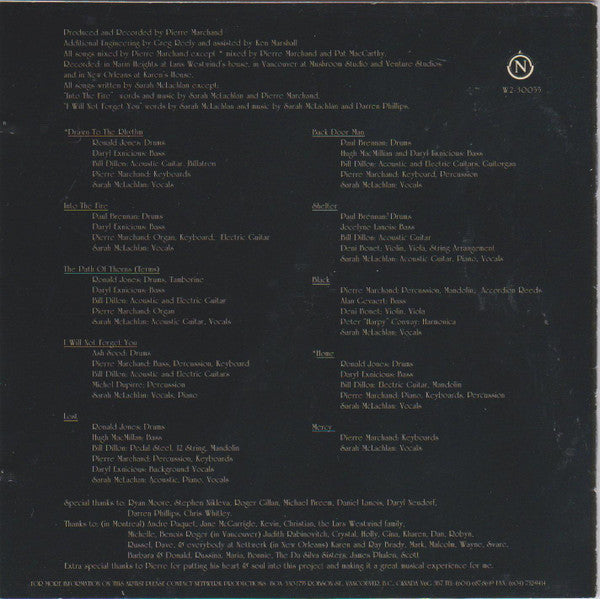 Sarah McLachlan : Solace (CD, Album, RE)
