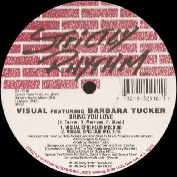 Visual (2) Featuring Barbara Tucker : Bring You Love (12")