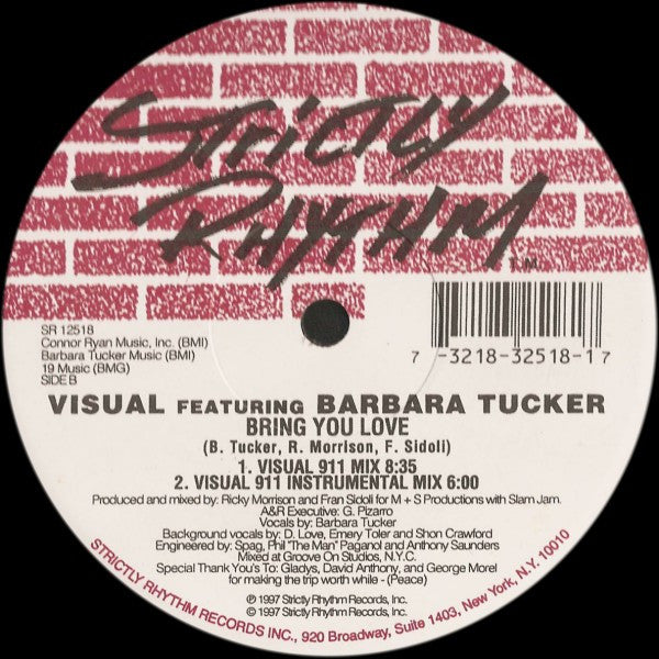 Visual (2) Featuring Barbara Tucker : Bring You Love (12")